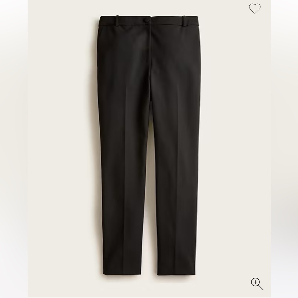 J. Crew Black Cameron Pant in Four Season Stretch 8 Petite New H6583 - Picture 5 of 12